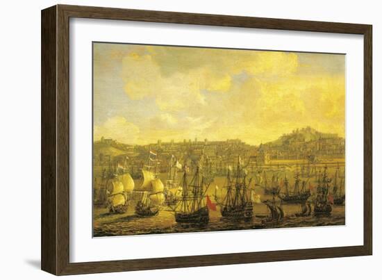 Netherlands, Rotterdam, View of City of Lisbon-null-Framed Giclee Print