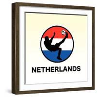 Netherlands Soccer-null-Framed Giclee Print