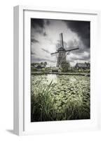 Netherlands, South Holland, Kinderdijk (Unesco World Heritage Site)-Alan Copson-Framed Photographic Print