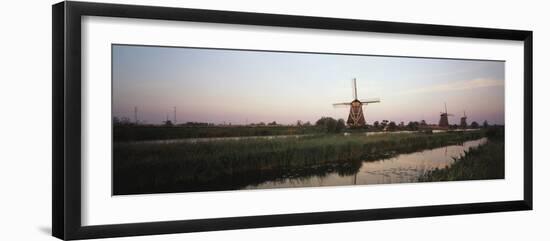 Netherlands, South Holland, Kinderdijk, Windmills Village-Bill Bachmann-Framed Photographic Print