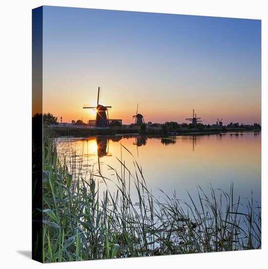 Netherlands, South Holland, Kinderdijk. Windmills-Francesco Iacobelli-Stretched Canvas