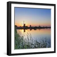 Netherlands, South Holland, Kinderdijk. Windmills-Francesco Iacobelli-Framed Premium Photographic Print