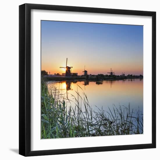 Netherlands, South Holland, Kinderdijk. Windmills-Francesco Iacobelli-Framed Premium Photographic Print