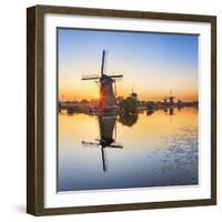 Netherlands, South Holland, Kinderdijk. Windmills-Francesco Iacobelli-Framed Photographic Print