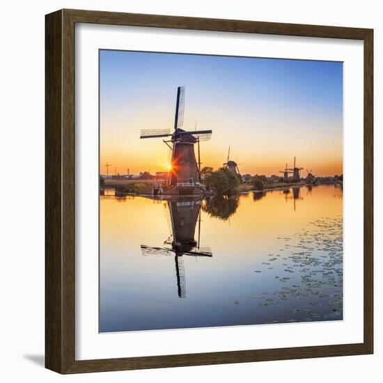 Netherlands, South Holland, Kinderdijk. Windmills-Francesco Iacobelli-Framed Photographic Print