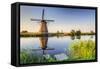 Netherlands, South Holland, Kinderdijk. Windmills-Francesco Iacobelli-Framed Stretched Canvas