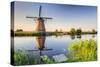 Netherlands, South Holland, Kinderdijk. Windmills-Francesco Iacobelli-Stretched Canvas