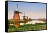 Netherlands, South Holland, Kinderdijk. Windmills-Francesco Iacobelli-Framed Stretched Canvas