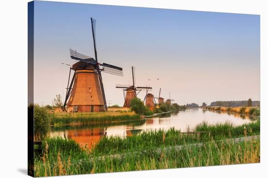 Netherlands, South Holland, Kinderdijk. Windmills-Francesco Iacobelli-Stretched Canvas