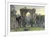 Netley Abbey, West, 1908-Warwick Goble-Framed Photographic Print