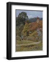 Netley Farm, Shere, Surrey-Helen Allingham-Framed Premium Giclee Print