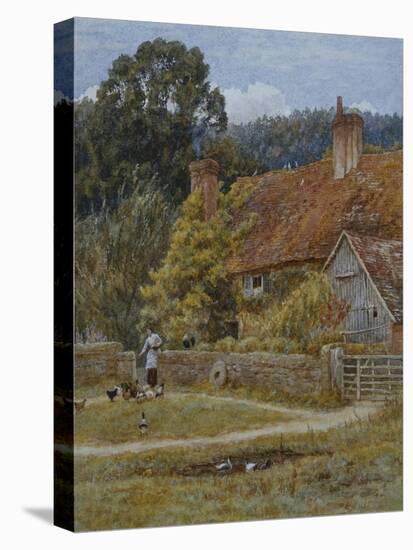 Netley Farm, Shere, Surrey-Helen Allingham-Stretched Canvas