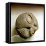 Netsuke carved in the form of a rat, one of the 12 animals of the Japanese zodiac. Artist: Unknown-Unknown-Framed Stretched Canvas