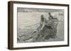 Netting Salmon on the Fraser River, British Columbia-William Rainey-Framed Giclee Print