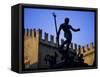 Nettuno (Neptune) Statue, Piazza Maggiore, Bologna, Emilia Romagna, Italy, Europe-Oliviero Olivieri-Framed Stretched Canvas