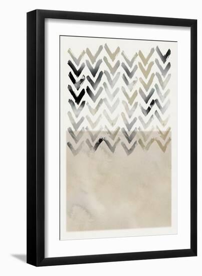 Netural Chevron-Carol Robinson-Framed Art Print