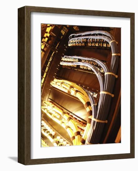 Network Cables and Wires-null-Framed Photographic Print