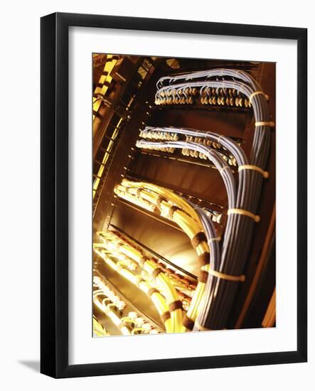 Network Cables and Wires-null-Framed Photographic Print