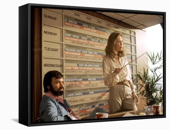 Network, Darryl Hickman, Faye Dunaway, 1976-null-Framed Stretched Canvas