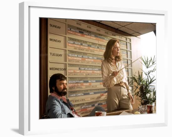 Network, Darryl Hickman, Faye Dunaway, 1976-null-Framed Photo