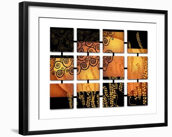 Networked Klimt-Michael Timmons-Framed Premium Giclee Print