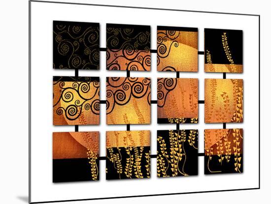 Networked Klimt-Michael Timmons-Mounted Premium Giclee Print