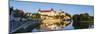 Neuburg Castle Reflected in the River Danube, Neuburg, Neuburg-Schrobenhausen, Bavaria, Germany-Doug Pearson-Mounted Photographic Print