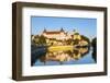 Neuburg Castle Reflected in the River Danube, Neuburg, Neuburg-Schrobenhausen, Bavaria, Germany-Doug Pearson-Framed Photographic Print