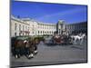 Neue Hofburg and Fiaker (Horse Drawn Carriages), Vienna, Austria, Europe-Hans Peter Merten-Mounted Photographic Print