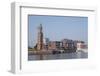 Neuer Hafen with Simon-Loschen-Leuchturm (lighthouse), Bremerhaven, Bremen, Germany-Torsten Krüger-Framed Photographic Print