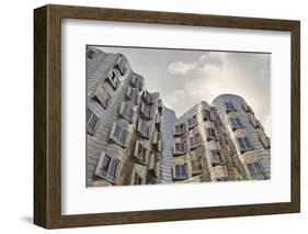 Neuer Zollhof 2 in the Medienhafen District, Dusseldorf, North Rhine-Westphalia, Germany, Europe-Julian Elliott-Framed Photographic Print