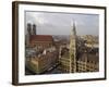 Neues Rathaus and Marienplatz from the Tower of Peterskirche, Munich, Germany-Gary Cook-Framed Photographic Print