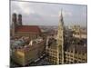 Neues Rathaus and Marienplatz from the Tower of Peterskirche, Munich, Germany-Gary Cook-Mounted Photographic Print