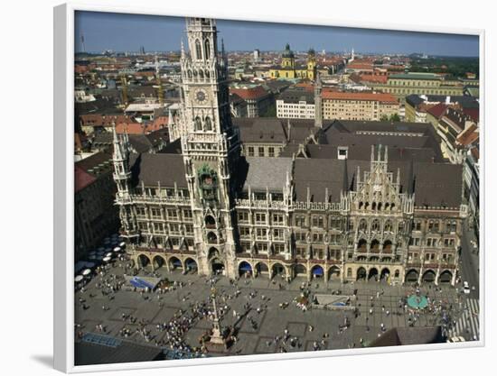 Neues Rathaus and Marienplatz, Munich, Bavaria, Germany, Europe-Ken Gillham-Framed Photographic Print