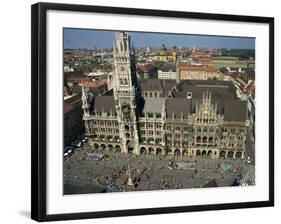 Neues Rathaus and Marienplatz, Munich, Bavaria, Germany, Europe-Ken Gillham-Framed Photographic Print