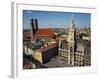 Neues Rathaus and the Frauenkirche, Munich, Bavaria, Germany-Ken Gillham-Framed Photographic Print