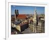 Neues Rathaus and the Frauenkirche, Munich, Bavaria, Germany-Ken Gillham-Framed Photographic Print