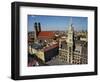 Neues Rathaus and the Frauenkirche, Munich, Bavaria, Germany-Ken Gillham-Framed Photographic Print