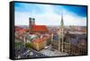 Neues Rathaus Glockenspiel, Frauenkirche Bavaria-SerrNovik-Framed Stretched Canvas