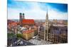 Neues Rathaus Glockenspiel, Frauenkirche Bavaria-SerrNovik-Mounted Photographic Print