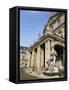 Neues Schloss and Schlossplatz (Palace Square), Stuttgart, Baden Wurttemberg, Germany-Yadid Levy-Framed Stretched Canvas