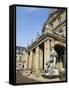 Neues Schloss and Schlossplatz (Palace Square), Stuttgart, Baden Wurttemberg, Germany-Yadid Levy-Framed Stretched Canvas