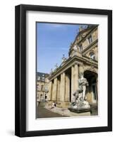 Neues Schloss and Schlossplatz (Palace Square), Stuttgart, Baden Wurttemberg, Germany-Yadid Levy-Framed Photographic Print