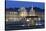 Neues Schloss Castle and Fountain at Schlossplatz Square-Markus Lange-Stretched Canvas