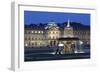 Neues Schloss Castle and Fountain at Schlossplatz Square-Markus Lange-Framed Photographic Print