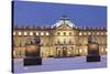 Neues Schloss Castle at Schlossplatz Square in Winter-Markus Lange-Stretched Canvas