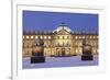 Neues Schloss Castle at Schlossplatz Square in Winter-Markus Lange-Framed Photographic Print