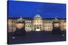 Neues Schloss Castle at Schlossplatz Square, Stuttgart, Baden Wurttemberg, Germany, Europe-Markus Lange-Stretched Canvas