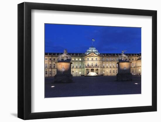 Neues Schloss Castle at Schlossplatz Square, Stuttgart, Baden Wurttemberg, Germany, Europe-Markus Lange-Framed Photographic Print