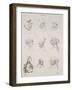 Neuf têtes-Leonardo da Vinci-Framed Giclee Print